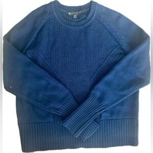 Athleta Navy Merino Wool Blend Sweater Women’s XXS fits Girls 12